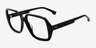 Gunter Black AcetateEyeglass Frames from EyeBuyDirect, Angle View