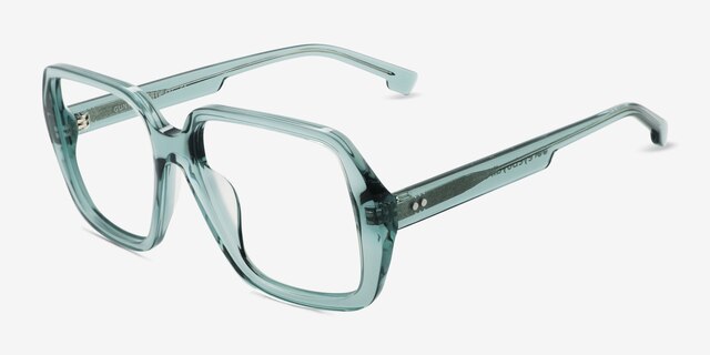Gunter Green AcetateEyeglass Frames from EyeBuyDirect, Angle View