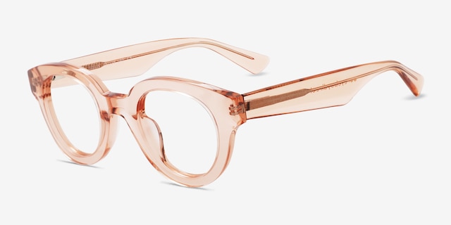 Gillis Coral AcetateEyeglass Frames from EyeBuyDirect, Angle View
