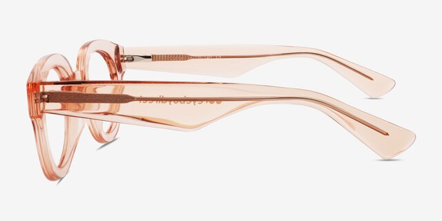 Gillis Coral AcetateEyeglass Frames from EyeBuyDirect, Side View