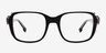 Benedict Black AcetateEyeglass Frames from EyeBuyDirect, Front View