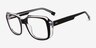 Benedict Black AcetateEyeglass Frames from EyeBuyDirect, Angle View