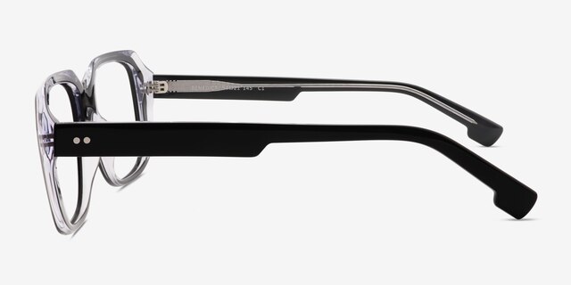 Benedict Black AcetateEyeglass Frames from EyeBuyDirect, Side View