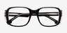 Benedict Black AcetateEyeglass Frames from EyeBuyDirect, Closed View