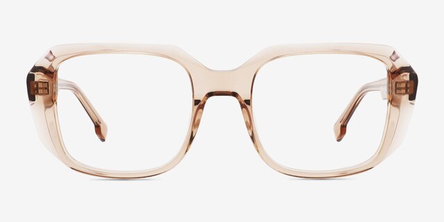 Benedict Brown AcetateEyeglass Frames from EyeBuyDirect, Front View