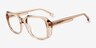 Benedict Brown AcetateEyeglass Frames from EyeBuyDirect, Angle View