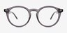 Balta Gray PlasticEyeglass Frames from EyeBuyDirect, Front View