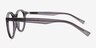 Balta Gray PlasticEyeglass Frames from EyeBuyDirect, Side View