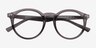 Balta Gray PlasticEyeglass Frames from EyeBuyDirect, Closed View