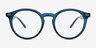 Balta Bleu marine PlastiqueMontures de lunettes de vue d'EyeBuyDirect, Vue de Face