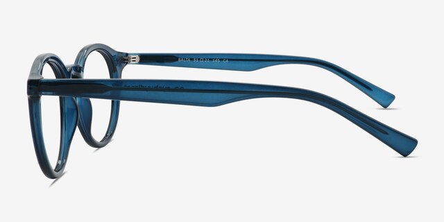 Balta Bleu marine PlastiqueMontures de lunettes de vue d'EyeBuyDirect, Vue de Côté