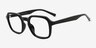 Calvo Noir PlastiqueMontures de lunettes de vue d'EyeBuyDirect, Vue d'Angle