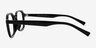 Calvo Noir PlastiqueMontures de lunettes de vue d'EyeBuyDirect, Vue de Côté