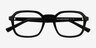 Calvo Noir PlastiqueMontures de lunettes de vue d'EyeBuyDirect, Vue Rapprochée