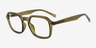 Calvo Green PlasticEyeglass Frames from EyeBuyDirect, Angle View