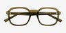 Calvo Green PlasticEyeglass Frames from EyeBuyDirect, Closed View