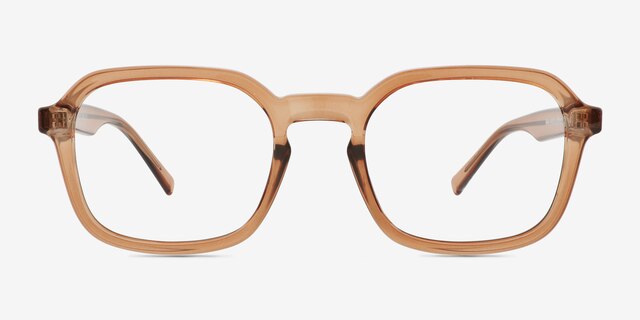 Calvo Brun PlastiqueMontures de lunettes de vue d'EyeBuyDirect, Vue de Face