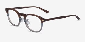 Splendor Brun Acétate Montures de lunettes de vue d'EyeBuyDirect, Vue d'Angle