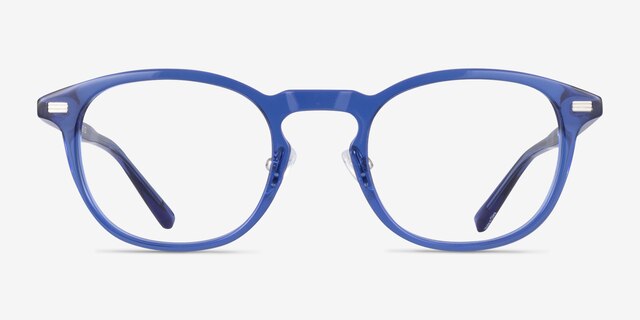 Splendor Blue AcetateEyeglass Frames from EyeBuyDirect, Front View