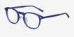 Splendor Blue AcetateEyeglass Frames from EyeBuyDirect, Angle View
