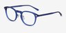 Splendor Blue AcetateEyeglass Frames from EyeBuyDirect, Angle View