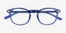 Splendor Blue AcetateEyeglass Frames from EyeBuyDirect, Closed View