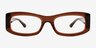 Folklore Brown AcetateEyeglass Frames from EyeBuyDirect, Front View
