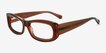 Folklore Brown Alternative MaterialsEyeglass Frames from EyeBuyDirect, Angle View