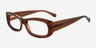 Folklore Brown AcetateEyeglass Frames from EyeBuyDirect, Angle View