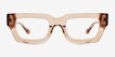 Vespera Brown Alternative MaterialsEyeglass Frames from EyeBuyDirect, Front View