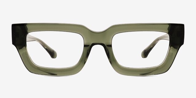 Vespera Green AcetateEyeglass Frames from EyeBuyDirect, Front View