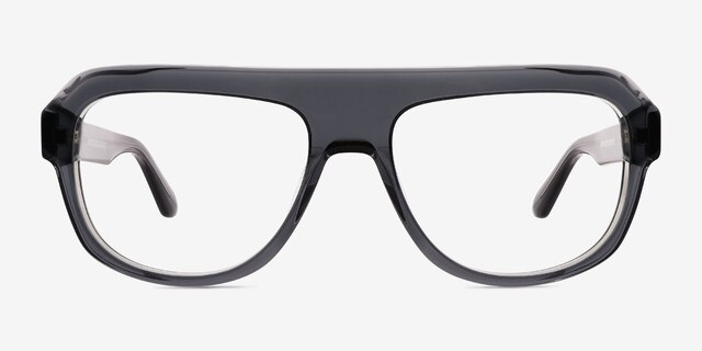 Mystic Gray AcetateEyeglass Frames from EyeBuyDirect, Front View