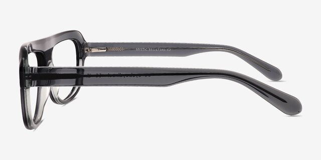 Mystic Gray AcetateEyeglass Frames from EyeBuyDirect, Side View