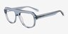 Mystic Bleu AcétateMontures de lunettes de vue d'EyeBuyDirect, Vue d'Angle