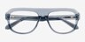 Mystic Bleu AcétateMontures de lunettes de vue d'EyeBuyDirect, Vue Rapprochée