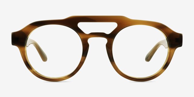 Reverie Striped AcetateEyeglass Frames from EyeBuyDirect, Front View