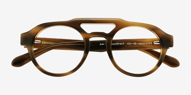 Reverie Striped AcetateEyeglass Frames from EyeBuyDirect, Closed View
