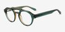 Reverie Green AcetateEyeglass Frames from EyeBuyDirect, Angle View