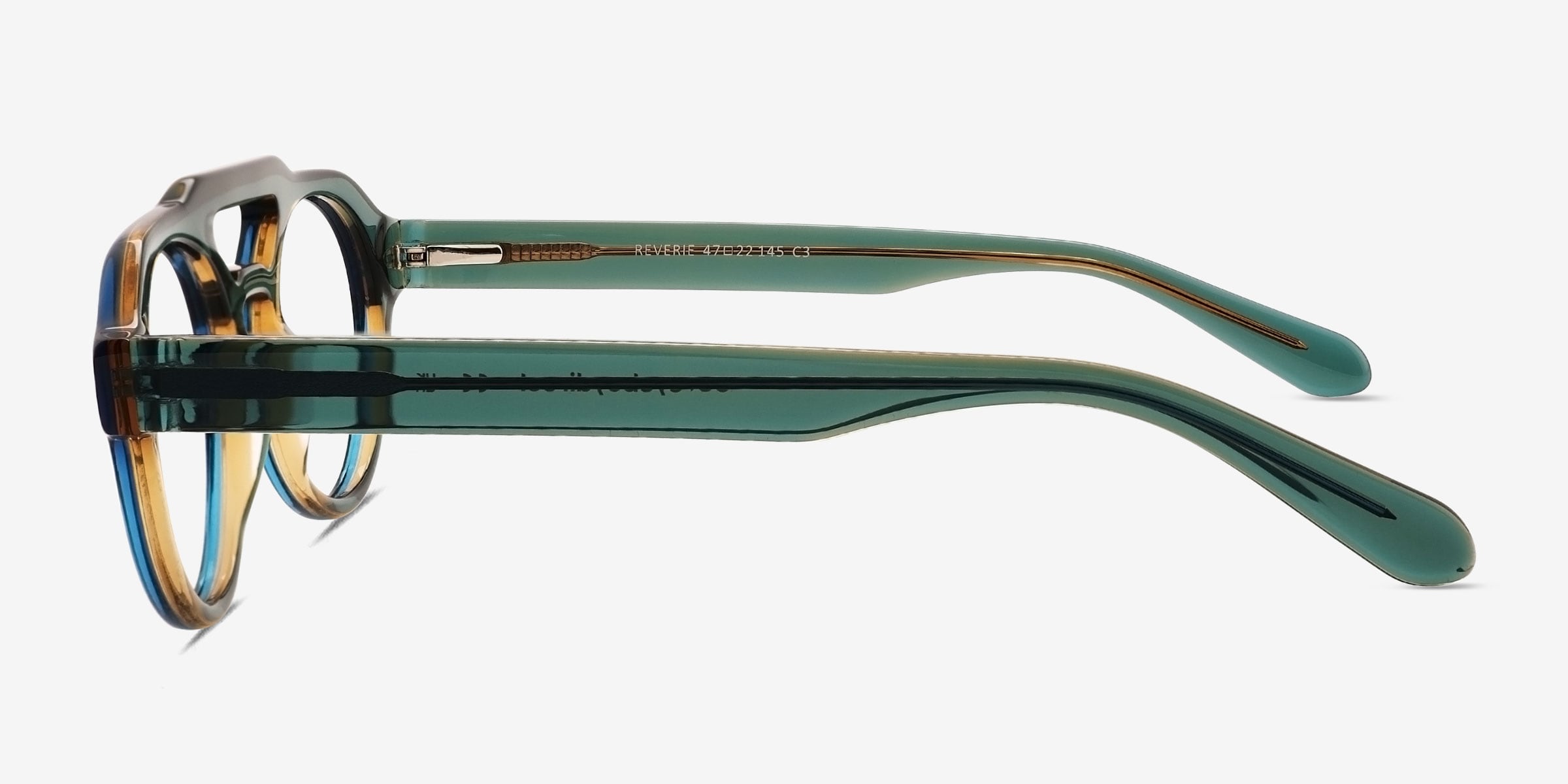 Reverie Aviator Striped Full Rim Eyeglasses | Eyebuydirect