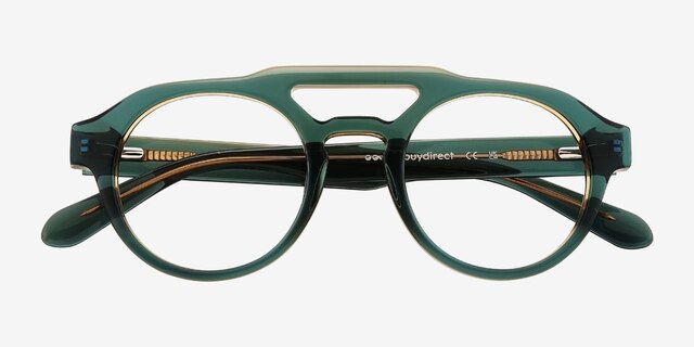 Reverie Green AcetateEyeglass Frames from EyeBuyDirect, Closed View