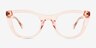 Odyssey Pink AcetateEyeglass Frames from EyeBuyDirect, Front View
