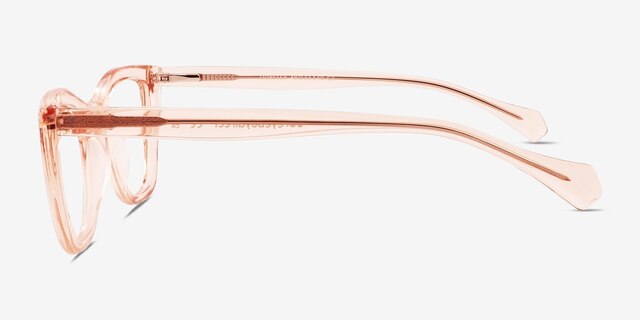 Odyssey Pink AcetateEyeglass Frames from EyeBuyDirect, Side View