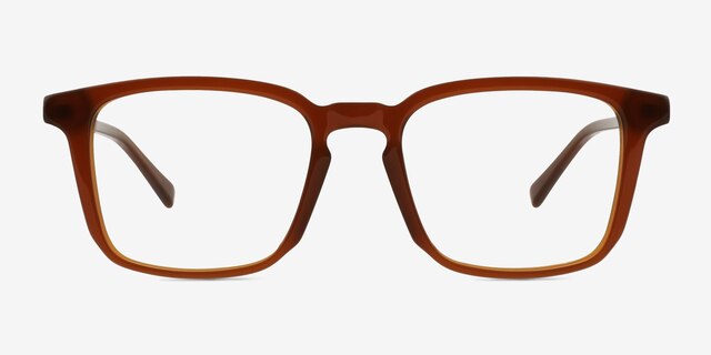 Astera Brown AcetateEyeglass Frames from EyeBuyDirect, Front View