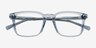 Astera Bleu AcétateMontures de lunettes de vue d'EyeBuyDirect, Vue Rapprochée