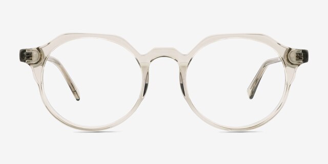 Monarda Vert AcétateMontures de lunettes de vue d'EyeBuyDirect, Vue de Face