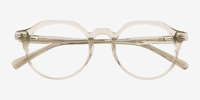 Monarda Vert AcétateMontures de lunettes de vue d'EyeBuyDirect, Vue Rapprochée
