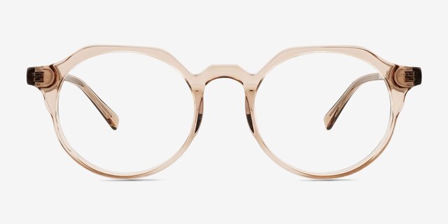 Monarda Champagne AcétateMontures de lunettes de vue d'EyeBuyDirect, Vue de Face