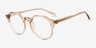 Monarda Champagne AcétateMontures de lunettes de vue d'EyeBuyDirect, Vue d'Angle