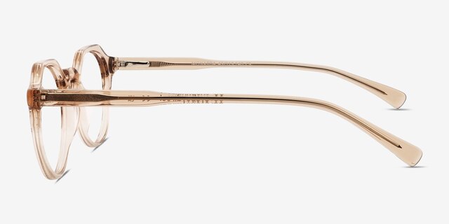 Monarda Champagne AcétateMontures de lunettes de vue d'EyeBuyDirect, Vue de Côté
