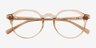 Monarda Champagne AcétateMontures de lunettes de vue d'EyeBuyDirect, Vue Rapprochée